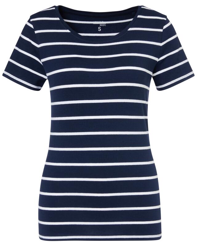 T-shirt rayé femme, bleu marine rayé (KiK Gestreiftes T-Shirt (dunkelblau gestreift)) — KiK, produit allemand authentique au Maroc