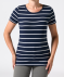 Gestreept T-shirt donkerblauw gestreept