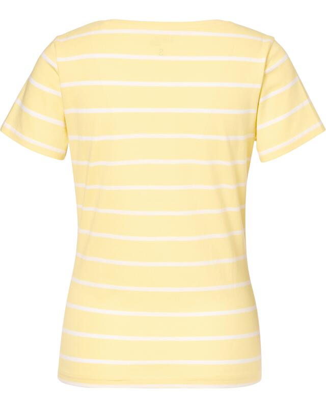 Striped T-shirt for women, yellow striped (KiK Gestreiftes T-Shirt (gelb gestreift)) — KiK, authentic German product in Morocco