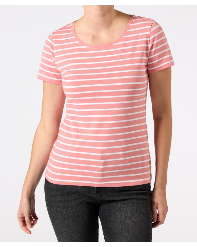 T-shirt rayé femme, rose clair rayé (KiK Gestreiftes T-Shirt (hellrosa gestreift)) — KiK, produit allemand authentique au Maroc