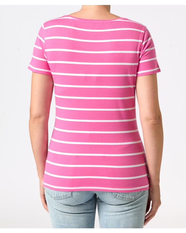 T-shirt rayé femme, rose rayé (KiK Gestreiftes T-Shirt (rose getreift)) — KiK, produit allemand authentique au Maroc