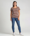Gestreiftes T-Shirt braun gestreift