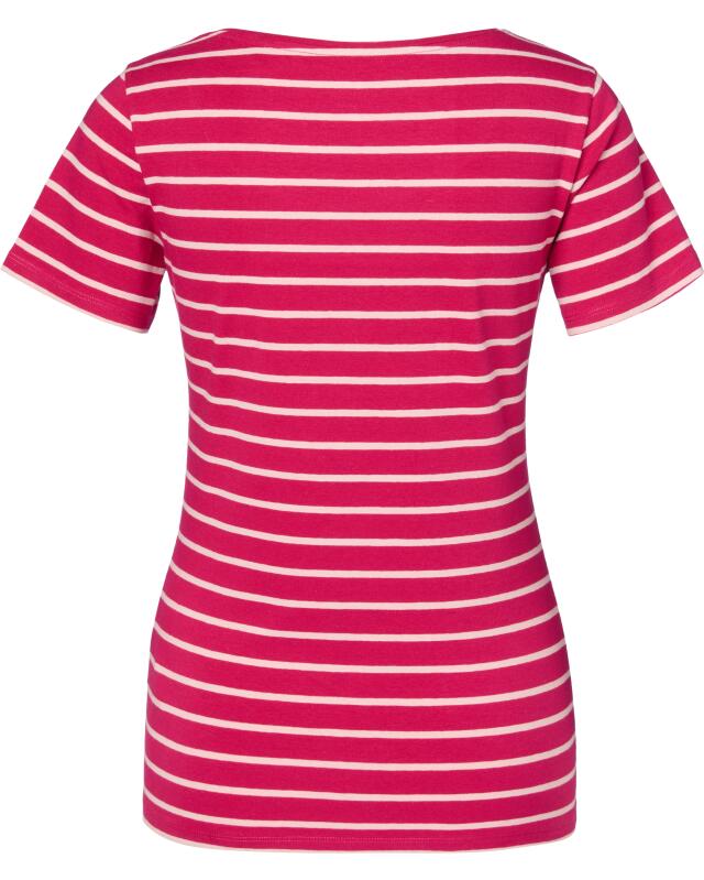T-shirt rayé femme, rose/baie (KiK Gestreiftes T-Shirt (rosa/beere)) — KiK, produit allemand authentique au Maroc