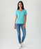Gestreiftes T-Shirt mintgrün