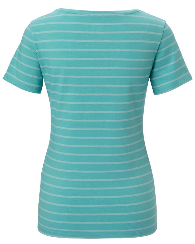T-shirt rayé femme, vert menthe (KiK Gestreiftes T-Shirt (mintgrün)) — KiK, produit allemand authentique au Maroc