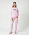 Gemusterter Pyjama hellrosa
