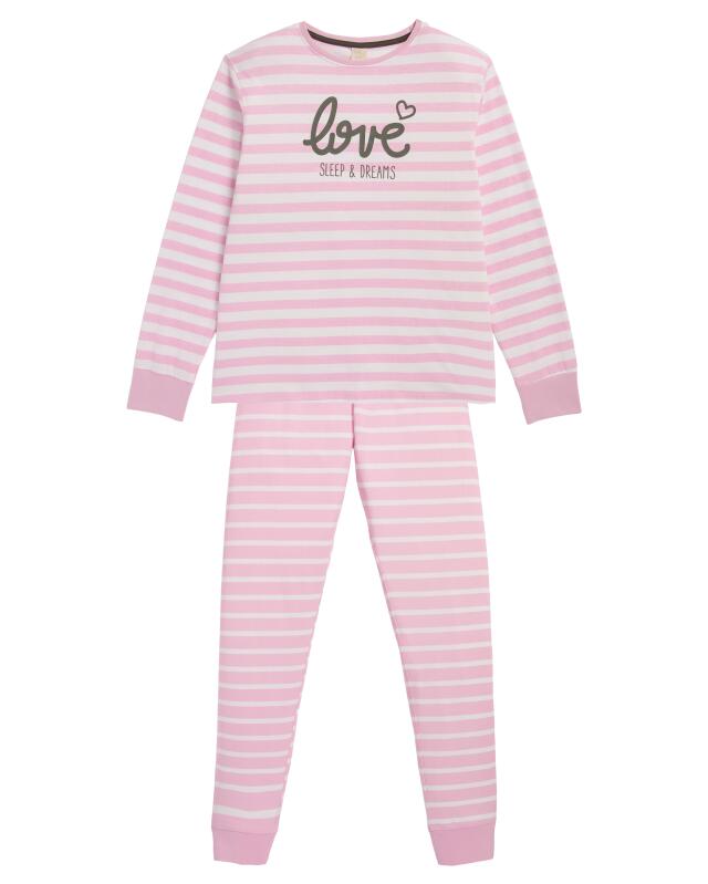 Patterned pyjamas for girls, light pink (KiK Gemusterter Pyjama (hellrosa)) — KiK, authentic German product in Morocco