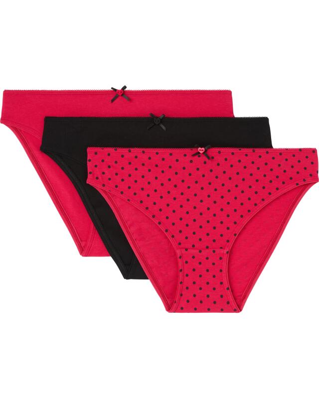 Slips à nœud et bouton décoratif femme, rose vif (KiK Slips mit Schleife und Accessoire (pink)) — KiK, produit allemand authentique au Maroc