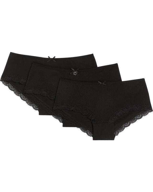 Shortys femme, noir (KiK Einfarbige Pantys (schwarz)) — KiK, produit allemand authentique au Maroc