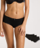 Einfarbige Pantys schwarz