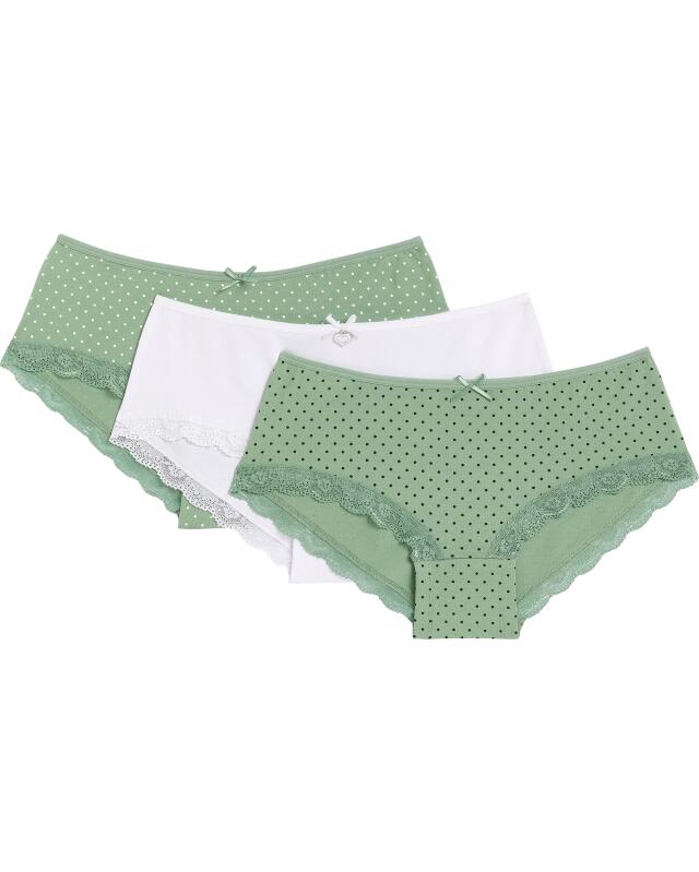 Shortys à dentelle femme, vert (KiK Pantys mit Spitze (grün)) — KiK, produit allemand authentique au Maroc