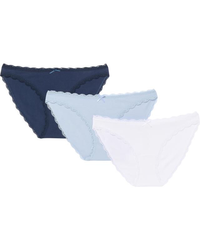 Briefs with lace trim for women, light blue (KiK Slips mit Spitzenkanten (hellblau)) — KiK, authentic German product in Morocco