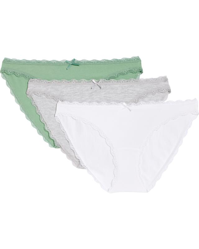 Slips à bords en dentelle femme, vert (KiK Slips mit Spitzenrändern (grün)) — KiK, produit allemand authentique au Maroc