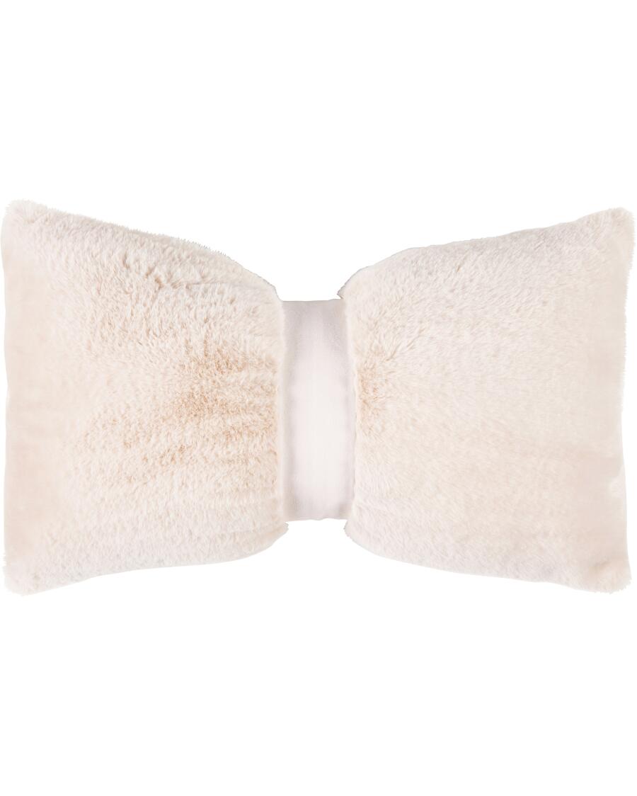 Deko-Kissen Schleife creme