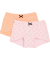Pantys mit Glitzerprints apricot