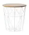 Beistelltisch aus Draht weiß