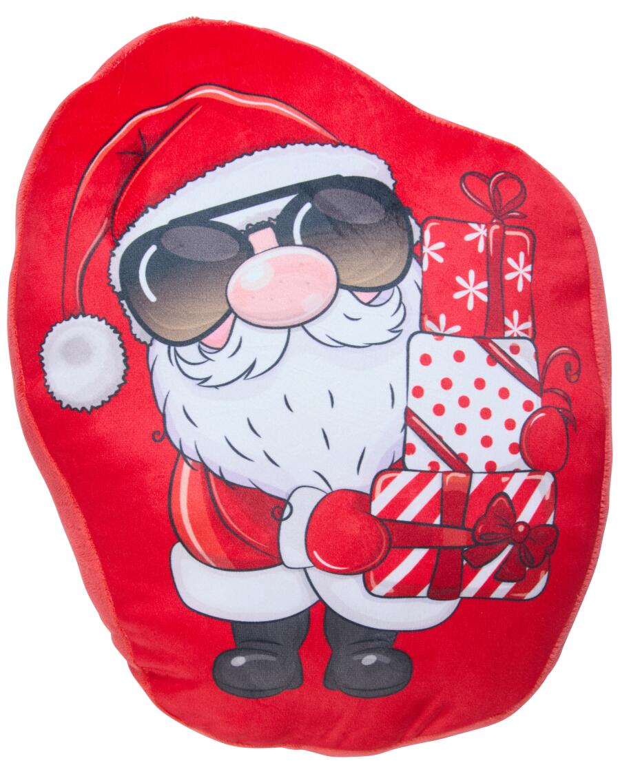 Kussen kerst rood bedrukt