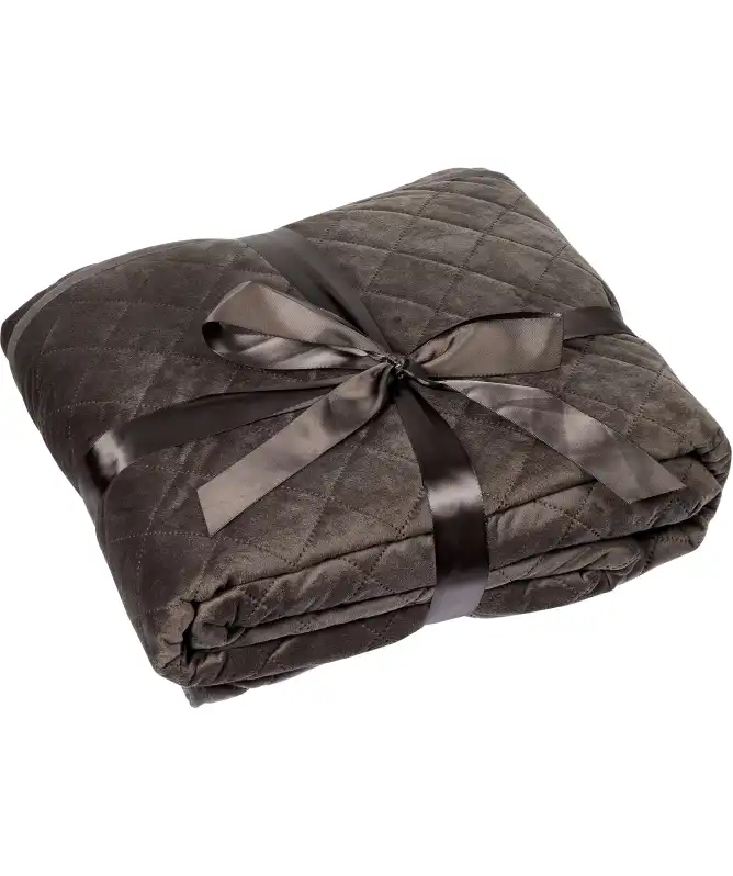 Sprei in fluwelen look