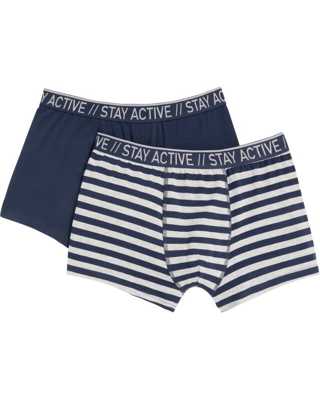 بوكسر ريترو بكتابة للرجال، كحلي (KiK Retro Boxershorts mit Schriftzug (dunkelblau)) — KiK, منتج ألماني أصلي في المغرب