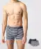 Retro boxershort met opdruk donkerblauw