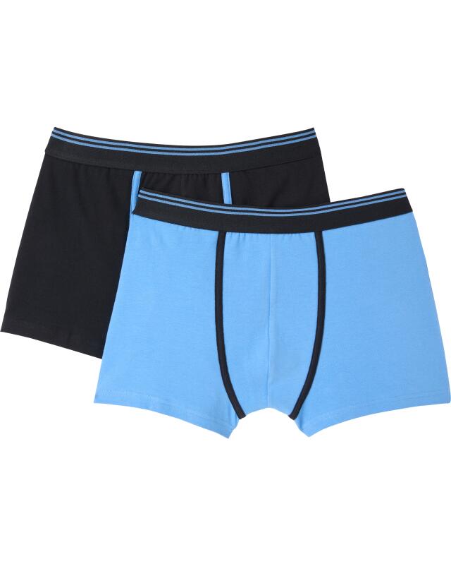 بوكسر ريترو بخياطة متباينة اللون للرجال، أسود (KiK Retro Boxershorts mit Kontrastnaht (schwarz)) — KiK, منتج ألماني أصلي في المغرب