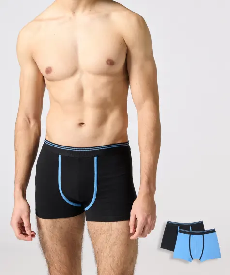 Retro boxerky s kontrastním prošíváním