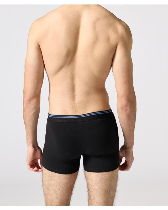 بوكسر ريترو بخياطة متباينة اللون للرجال، أسود (KiK Retro Boxershorts mit Kontrastnaht (schwarz)) — KiK, منتج ألماني أصلي في المغرب
