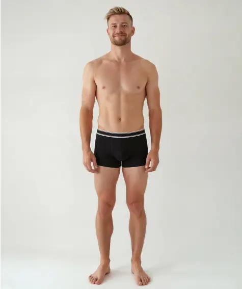 Černé retro boxerky