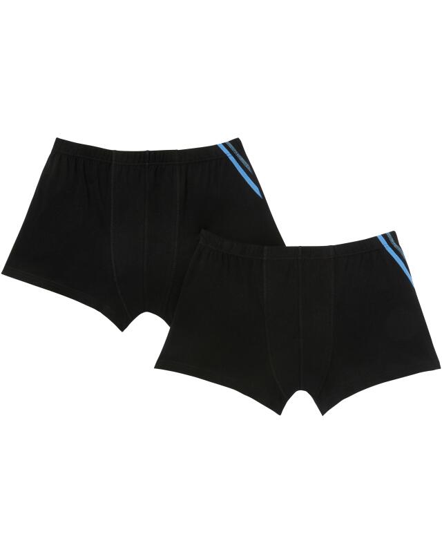 بوكسر ريترو بخياطات متباينة اللون للرجال، أسود (KiK Retro Boxershorts mit Kontrastnähten (schwarz)) — KiK, منتج ألماني أصلي في المغرب