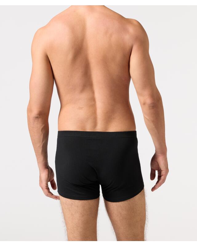 بوكسر ريترو بخياطات متباينة اللون للرجال، أسود (KiK Retro Boxershorts mit Kontrastnähten (schwarz)) — KiK, منتج ألماني أصلي في المغرب