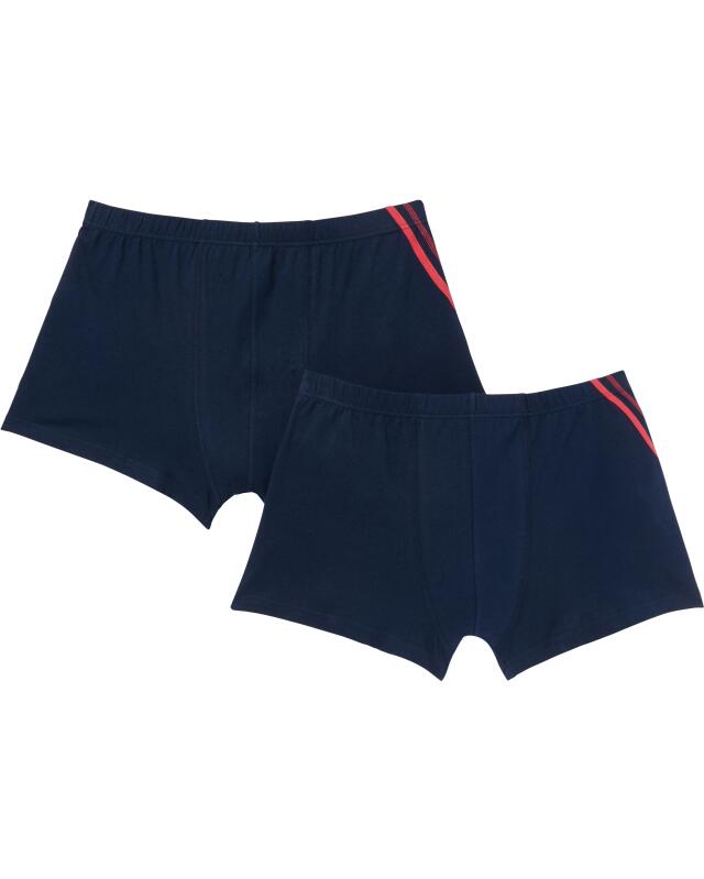 بوكسر ريترو بخياطات متباينة اللون للرجال، كحلي (KiK Retro Boxershorts mit Kontrastnähten (dunkelblau)) — KiK, منتج ألماني أصلي في المغرب