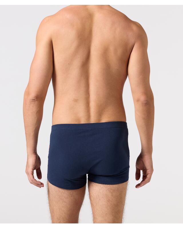 بوكسر ريترو بخياطات متباينة اللون للرجال، كحلي (KiK Retro Boxershorts mit Kontrastnähten (dunkelblau)) — KiK, منتج ألماني أصلي في المغرب