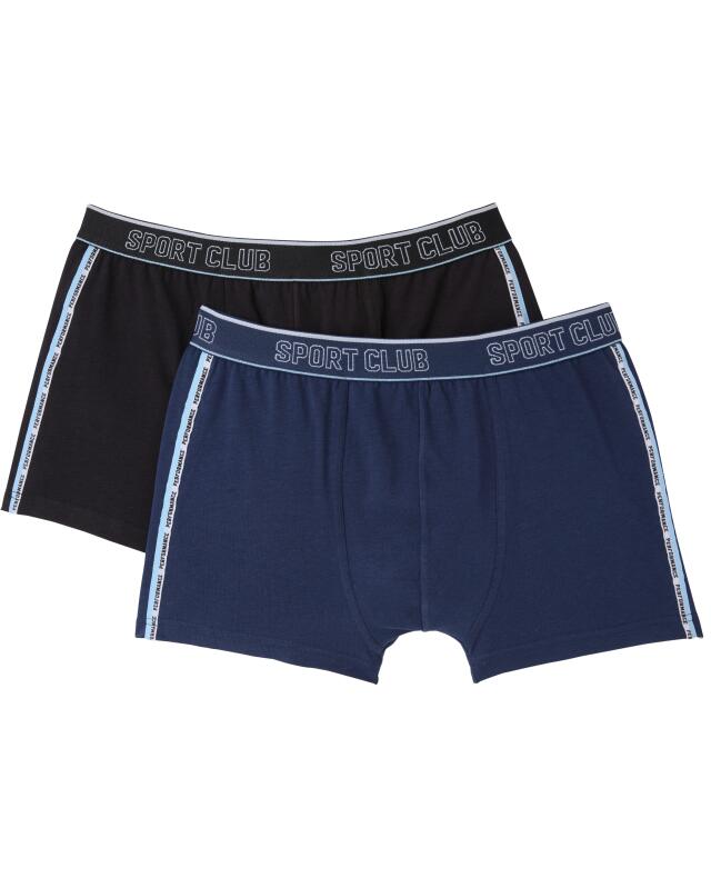 بوكسر ريترو بخطوط جانبية للرجال، كحلي (KiK Retro Boxershorts mit Seitenstreifen (dunkelblau)) — KiK, منتج ألماني أصلي في المغرب