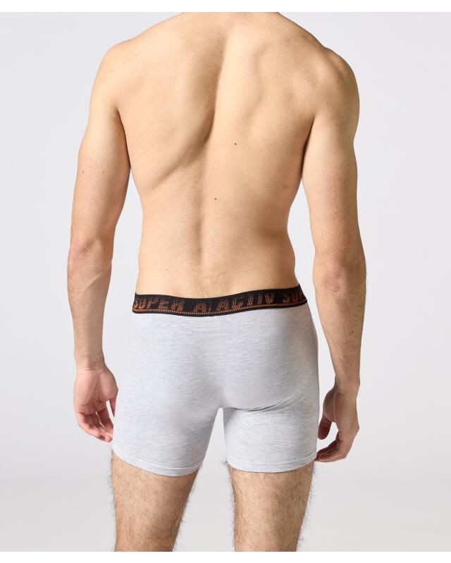 بوكسر ريترو للرجال، رمادي مبرقش (KiK Retro Boxershorts (grau melange)) — KiK, منتج ألماني أصلي في المغرب