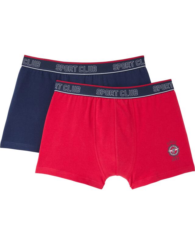 Retro boxer shorts with small print for men, navy (KiK Retro Boxershorts mit kleinem Print (dunkelblau)) — KiK, authentic German product in Morocco