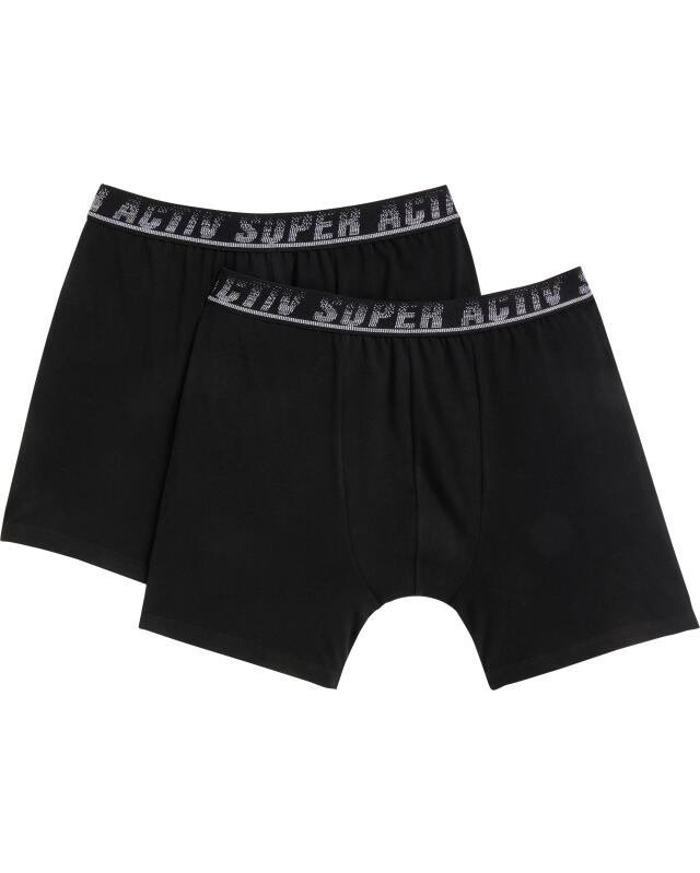 Boxers rétro longs homme, noir (KiK Lange Retro Boxershorts (schwarz)) — KiK, produit allemand authentique au Maroc