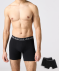 Lange retro boxershorts zwart