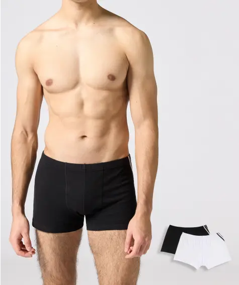 Retro Boxershorts mit Kontrastnaht