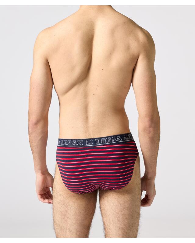 Slips rayés et unis homme, bleu marine (KiK Slips gestreift & uni (dunkelblau)) — KiK, produit allemand authentique au Maroc