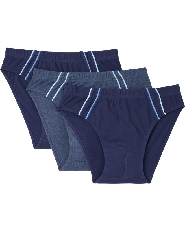 Slips à rayures contrastées homme, bleu marine (KiK Slips mit Kontraststreifen (dunkelblau)) — KiK, produit allemand authentique au Maroc