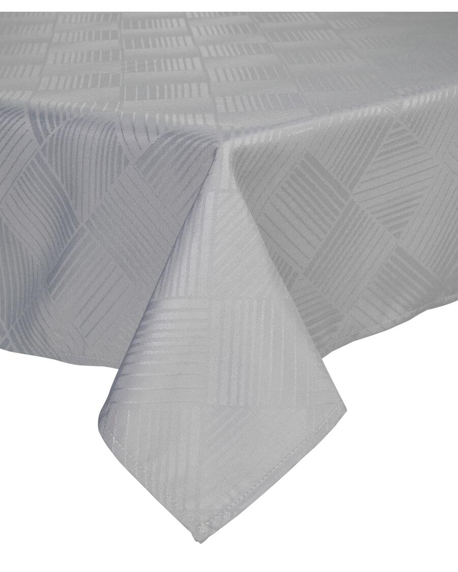Tischdecke mit strukturiertem Muster grau
