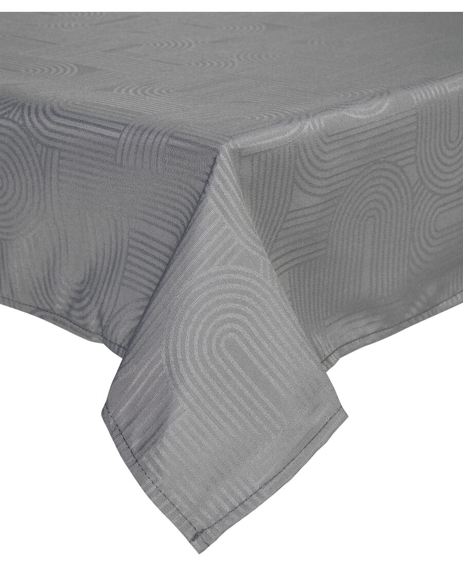 Tischdecke mit strukturiertem Muster anthrazit