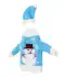 Flaschenbezug Weihnachten blau