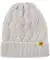 Strickmütze mit Zopfmuster grau melange