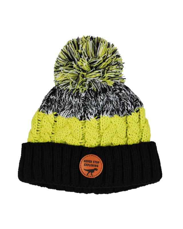 Bonnet à pompon garçon, citron vert — KiK, produit allemand authentique au Maroc