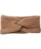 Gebreide hoofdband bruin gemeleerd