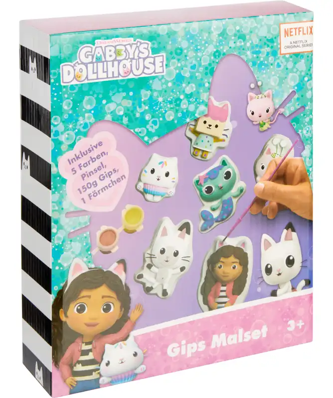 Zestaw do malowania gipsowych figurek