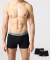 Retro boxershorts naadloos zwart