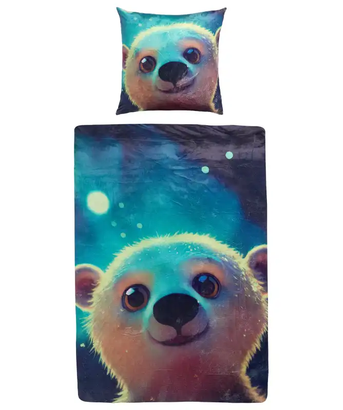 Wende-Bettwäsche Tiermotiv