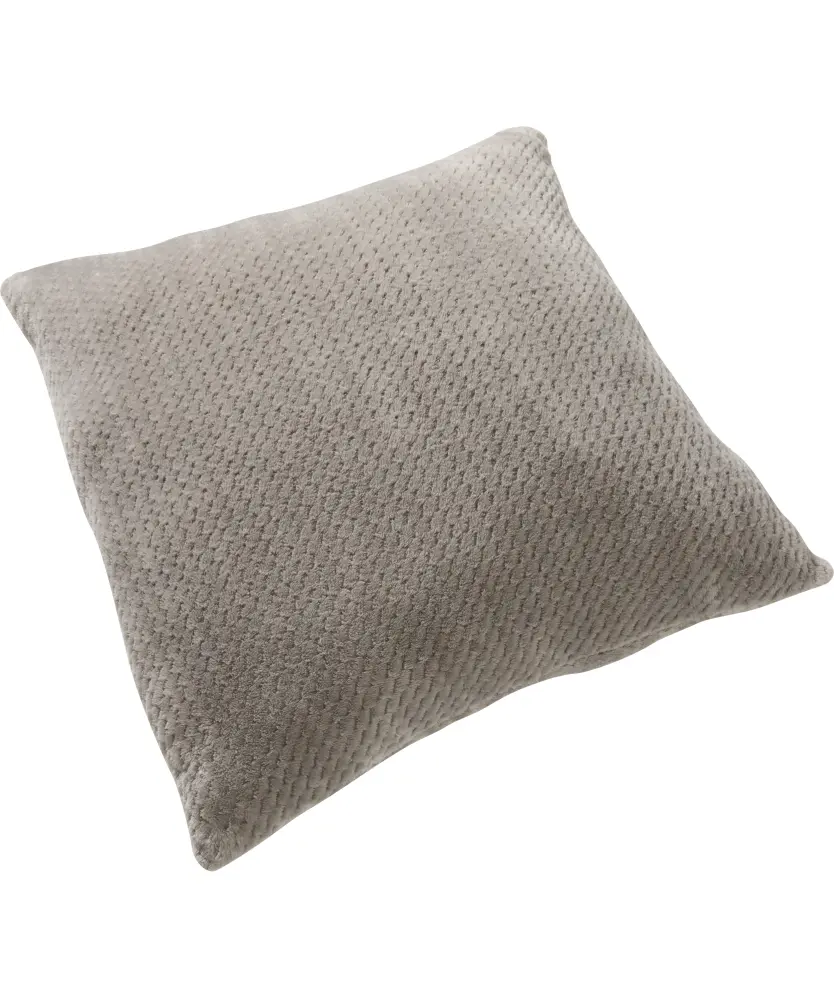 Kissen Zickzack, grau